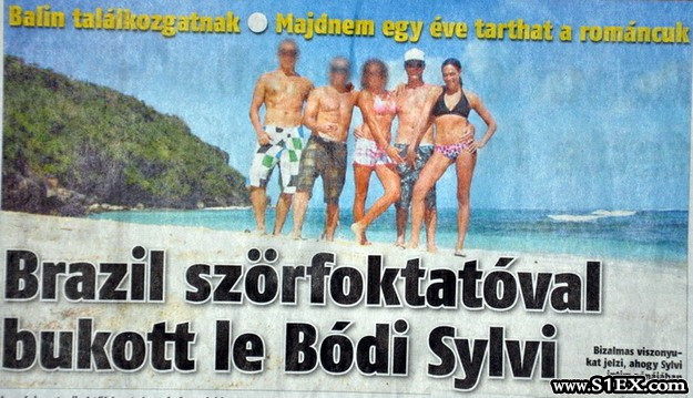 Bódi Sylvi faszt fog balin pózolás közben